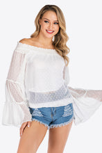 Load image into Gallery viewer, Swiss Dot Off-Shoulder Blouse
