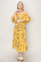 Load image into Gallery viewer, HYFVE Floral Puff Sleeve Tiered Dress
