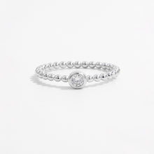 Load image into Gallery viewer, Zircon 925 Sterling Silver Bead Ring
