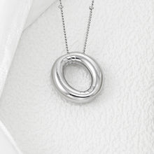 Load image into Gallery viewer, Copper Bubble Letter Pendant Necklace
