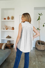 Load image into Gallery viewer, Frill Printed Mock Neck Top
