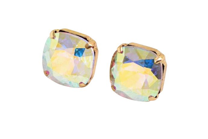 CUSHION CUT AB EARRINGS