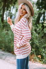 Load image into Gallery viewer, Striped Dropped Shoulder Longline Top
