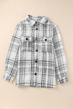 Load image into Gallery viewer, Plaid Pocketed Long Sleeve Shirt Jacket
