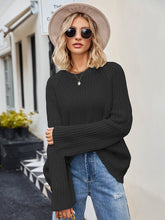 Load image into Gallery viewer, Raglan Sleeve Waffle Knit Sweater
