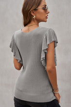 Load image into Gallery viewer, Cascading Ruffles Knit Tank Top
