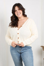Load image into Gallery viewer, Heimish Full Size Button Front Ribbed Cardigan
