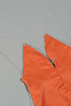 Load image into Gallery viewer, Chain Lace Up Flared Leg Jumpsuit
