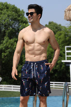 Load image into Gallery viewer, Full Size Printed Drawstring Swim Trunks
