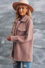 Load image into Gallery viewer, Button Front Teddy Jacket with Pockets
