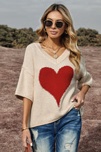 Load image into Gallery viewer, Heart Graphic Oversized Sweater
