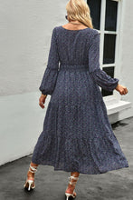 Load image into Gallery viewer, Ditsy Floral Round Neck Tiered Dress
