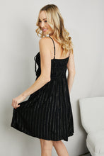 Load image into Gallery viewer, White Birch Full Size Striped Spaghetti Strap Dress

