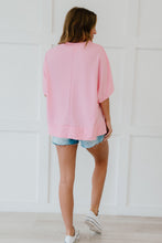 Load image into Gallery viewer, Sew In Love Sippin' Lemonade Full Size Run French Terry Top in Pink

