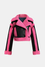 Load image into Gallery viewer, Double Take Contrast Color Double-Breasted Jacket
