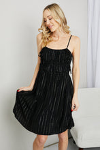 Load image into Gallery viewer, White Birch Full Size Striped Spaghetti Strap Dress
