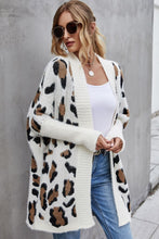 Load image into Gallery viewer, Leopard Batwing Sleeve Open Front Cardigan

