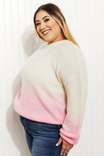 Load image into Gallery viewer, Sew In Love Cotton Candy Dreams Full Size Dip-Dye Ombre Sweater
