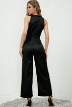Load image into Gallery viewer, V-Neck Sleeveless Decorative Buttons Jumpsuit

