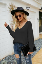 Load image into Gallery viewer, V-Neck Dolman Sleeve Sweater
