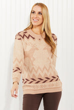 Load image into Gallery viewer, Heimish Santa&#39;s Sleigh Full Size Christmas Reindeer Sweater
