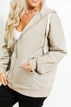 Load image into Gallery viewer, Zenana Weekend in September Full Size Zip-Up Hoodie
