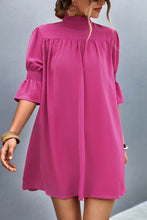Load image into Gallery viewer, Frill Neck Flounce Sleeve Dress
