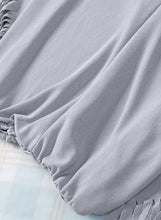 Load image into Gallery viewer, Fringe Trim Center Seam Dolman Sleeve Top
