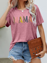 Load image into Gallery viewer, MAMA Leopard Graphic Short Sleeve Tee
