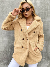 Load image into Gallery viewer, Buttoned Longline Sherpa Jacket
