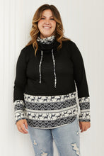 Load image into Gallery viewer, Heimish Sleigh Ride Full Size Waffle Knit Christmas Top
