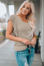 Load image into Gallery viewer, Cascading Ruffles Knit Tank Top
