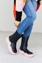 Load image into Gallery viewer, Weeboo Two-Tone Faux Leather Booties in Pink

