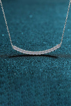 Load image into Gallery viewer, Sterling Silver Curved Bar Necklace DIBS 7008
