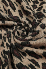 Load image into Gallery viewer, Animal Print Faux Fur Trim Poncho Jacket
