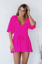 Load image into Gallery viewer, Glam Lots of Love Half-Sleeve Romper
