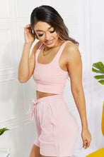 Load image into Gallery viewer, Zenana Daily Grind Ribbed Square Neck Cropped Tank in Pink
