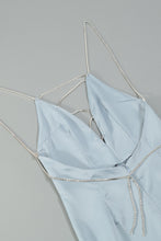 Load image into Gallery viewer, Chain Lace Up Flared Leg Jumpsuit
