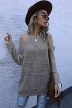 Load image into Gallery viewer, Cold Shoulder Long Sleeve Sweater
