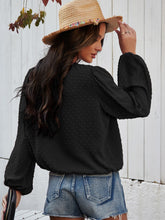 Load image into Gallery viewer, Swiss Dot Balloon Sleeve Blouse
