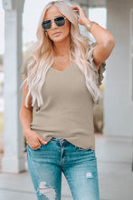 Load image into Gallery viewer, Cascading Ruffles Knit Tank Top
