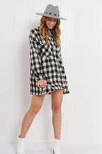 Load image into Gallery viewer, HYFVE Count On It Buffalo Plaid Shirt Dress

