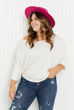 Load image into Gallery viewer, Andree by Unit Toasting Almonds Full Size Dolman Sleeve Knit Top
