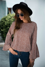 Load image into Gallery viewer, Ditsy Sleeve Long Bell Sleeve Blouse
