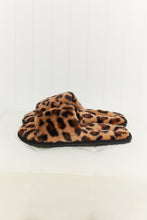 Load image into Gallery viewer, Qupid Movie Nights Leopard Faux Fur Slide Slippers
