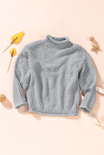 Load image into Gallery viewer, Girls Rolled Hem Dropped Shoulder Sweater
