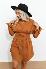 Load image into Gallery viewer, HYFVE Whisked Away Button-Up Shirt Dress
