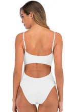 Load image into Gallery viewer, Cutout Adjustable Strap One-Piece Swimsuit
