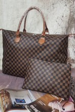 Load image into Gallery viewer, Checkered Two-Piece Bag Set
