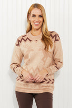 Load image into Gallery viewer, Heimish Santa&#39;s Sleigh Full Size Christmas Reindeer Sweater
